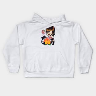 Reckless Peaches Chibi Kids Hoodie